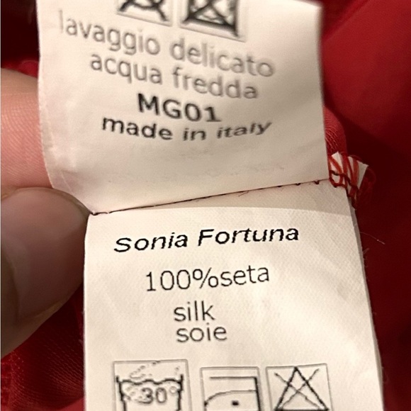 Sonia Fortuna Firenze 100% Silk Patchwork Sequin Dress - Picture 7 of 9